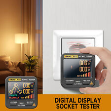 Digital Display Socket Tester US/ EU Plug Polarity Phase Check Voltage Detector picture