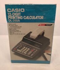 Casio Rare Vintage DL-250A 12 Digit 2 Color Printing Calculator. NEW Sealed Box picture