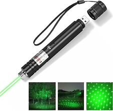 USB Rechargeable 990miles Green Laser Pointer Pen Light Amazing Star Beam Lazer picture