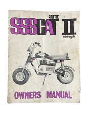 ⭐️ Vintage 1970s SSSCAT II Mini-Cycle Owners Manual picture