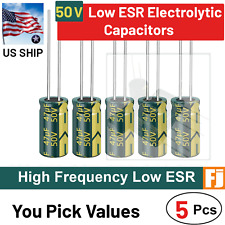 5 Pcs 50V Low ESR High Frequency Electrolytic Capacitors | You Pick | US Ship picture
