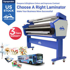 US Stock 63in Heat Assisted Full-auto Wide Cold Roll Laminator or 55