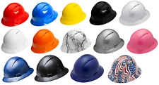 Full Brim ANSI OSHA Construction Protective Safety Hard Hat Ratchet Suspension picture