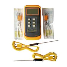 Dual Channel K Type Digital Thermocouple Thermometer 6802 II Probe,BGA,HVAC-Kit picture