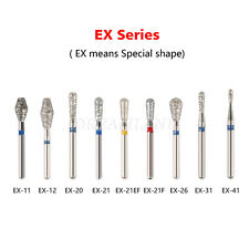 5pcs Dental Diamond Burs FG For High Speed Handpiece Special Shape EX picture
