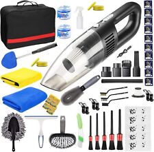 58Pcs Car Cleaning Kit with High Power Wireless Handheld Vacuum Car Detailing picture
