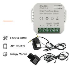 Digital Energy Meter WiFi Clamp Consumption Monitor Durable 100-240V AC 50-60Hz picture