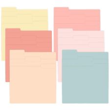 24pcs File Folders Letter Size, 6 Vintage Colors File Folders for Documents 1... picture