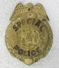 Vintage SPECIAL POLICE SECURITY Pin Back BADGE Shield OBSOLETE COLLECTIBLE picture