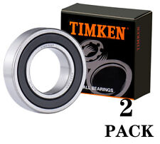 (2 PACK) 6005-2RS TIMKEN 25X47X12MM Double Rubber Seal Ball Bearings picture