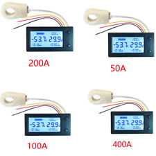 DC300V 50/100/200/400A LCD Hall Effect Coulometer Voltmeter Ammeter Sensor Meter picture