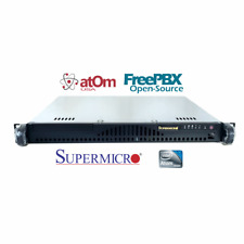 Asterisk Supermicro FreePBX C512-41 1U Rack VoIP PBX Expandable 1G 250G Basic picture