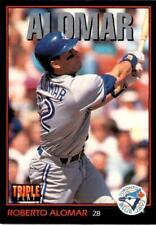 1993 Triple Play Baseball #2 Roberto Alomar Toronto Blue Jays Vintage Original picture