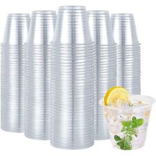 600 Pack 9 oz Clear Plastic Cups Disposable Reusable Tumblers Crystal Clear picture