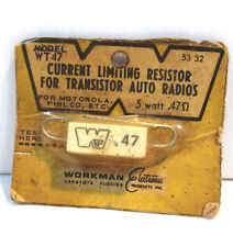Vintage Current Limiting Resistor WT47 for Motorola Philco Transistor Auto Radio picture