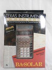 Vintage Texas Instruments BA-SOLAR Business Analyst Calculator Tested picture