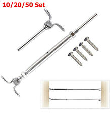 10/20/50 Pack LOT Stainless Steel Railing Tensioner Kit fit for 1/8