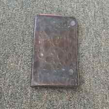 vintage leather 1957 jim beam leather notepad picture