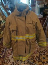 Vintage Retired Firefighter Turnout JACKET FIRE COAT USED 48 X 32 picture