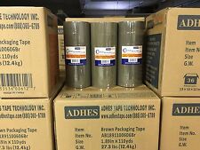 12 Rolls Premium Brown Carton Box Sealing Packing Tape 2.0 Mil Thick 2
