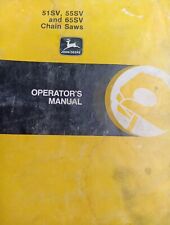 Vintage John Deere 51SV 55SV 65SV Chain Saws Operator's Manual OM-TY20760 picture