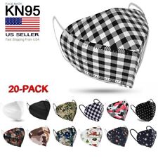 20/50/100 PCS Disposable KN95 Face Mask Mouth Cover 5 Layer Filtering US Stock picture