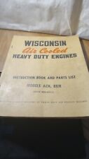 Vintage Wisconsin Air Cooled Heavy Duty Engines Instruction Parts List Book picture