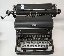 Vintage Black Royal Quiet DeLuxe Typewriter Magic Margin Manual Antique 1930's picture