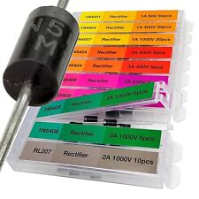 130 pcs 7 Value Rectifier Diode Kit Diode Assortment Kit Contains Pack of Assort picture
