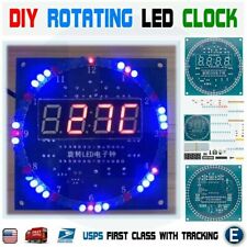 DIY Rotating Digital LED Display Module Alarm Electronic Digital Clock Kit 51 5V picture