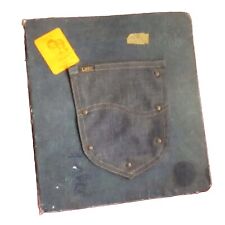 Vintage 1969 1970 Lee jeans Pocket Denim 3-Ring Binder Advertising SChool picture