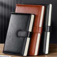 A5 Business PU Leather Cover Journals Notebook Lined Paper Diary Planner 224P picture