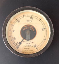 VINTAGE VOLTMETER WESTINGHOUSE METER TYPE SM AC voltmeter picture