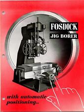 Vintage Fosdick Jig Borer Industrial Tool  Catalog Page Print Ad 1960s BS8 picture