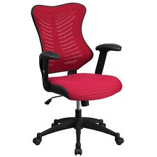 Flash Furniture BLZP806BY Mesh Office Chair Burgundy picture