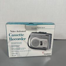 Radio Shack Vintage Voice Activated Cassette Recorder CTR-122 ~ Brand New in Box picture