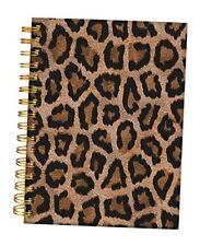 Spiral Journal Notebook,Strong Twin-Wire Binding with Vintage Leopard skin picture