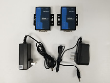 Lot of 2 Moxa NPort 5110 Serial Device Server w/ Power Adapters picture