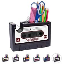 Fun Cassette Tape Dispenser - Retro Office Supplies Holder - Vintage Desk Dec... picture