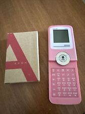 Vintage 2008 Avon Revolving Calculator With Clock Pink/Rose With Box New picture