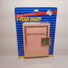 Vintage One Year Pink Diary with Lock and Keys by FaberCastell Taiwan 3.5