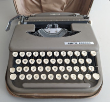 Tested 1950's Vintage Smith Corona Skyriter Typewriter Portable with Case picture