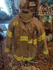 Vintage Retired Firefighter Turnout JACKET FIRE COAT USED 50 X 32 picture