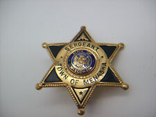 Vintage Sergeant Town of Menasha Wisconsin Badge, BLACKINTON picture