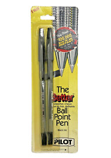 Vintage Pilot BP-S The Better Ball Point Pen Fine Black Pack Of 2 picture