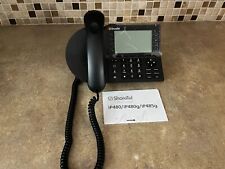SHORETEL IP480 VOIP SYSTEM BLACK BUSINESS PHONE WITH STAND AND HANDSET ULN1-49 picture