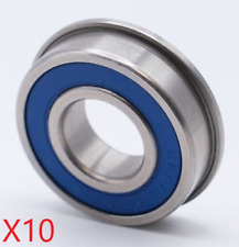 [10PC] MF63 2RS(FLANGED) 3x6x2.5 mm ABEC-3 Blue Rubber Seal PREMIUM Ball Bearing picture