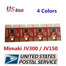 Chip Permanent for Mimaki JV300 / JV150 SS21 Cartridge 4 Colors CMYK US seller picture