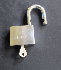 Vintage Abloy chrome padlock with 1 Key.  Tested Works Great Made in Finland picture