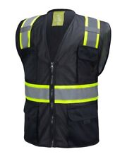 Black Two Tones Safety Vest ,With Multi-Pocket Tool picture